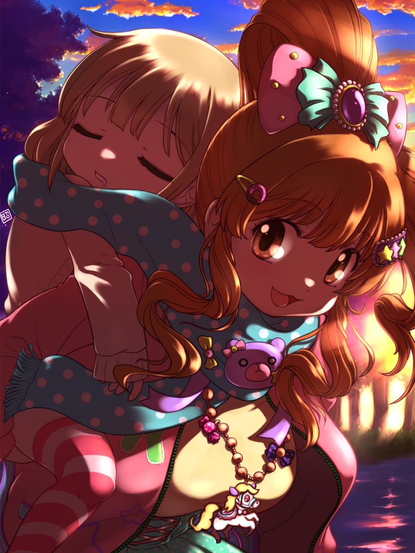 futaba anzu and moroboshi kirari (idolmaster and 1 more) drawn by showa_(ysyp5325)