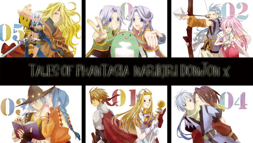 arche klein, mint adenade, cress albane, chester burklight, fujibayashi suzu, and 7 more (tales of and 3 more) drawn by akimo_(cb21)