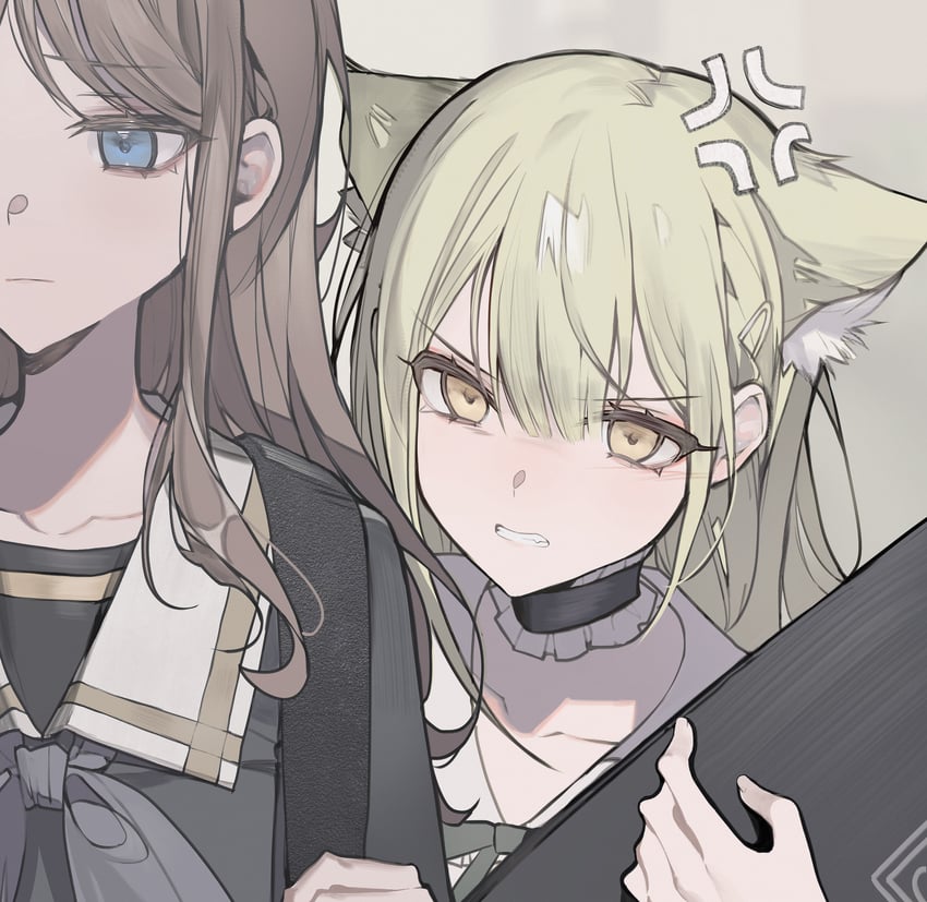 nagasaki soyo, wakaba mutsumi, and mortis (bang dream! and 1 more) drawn by ajirui