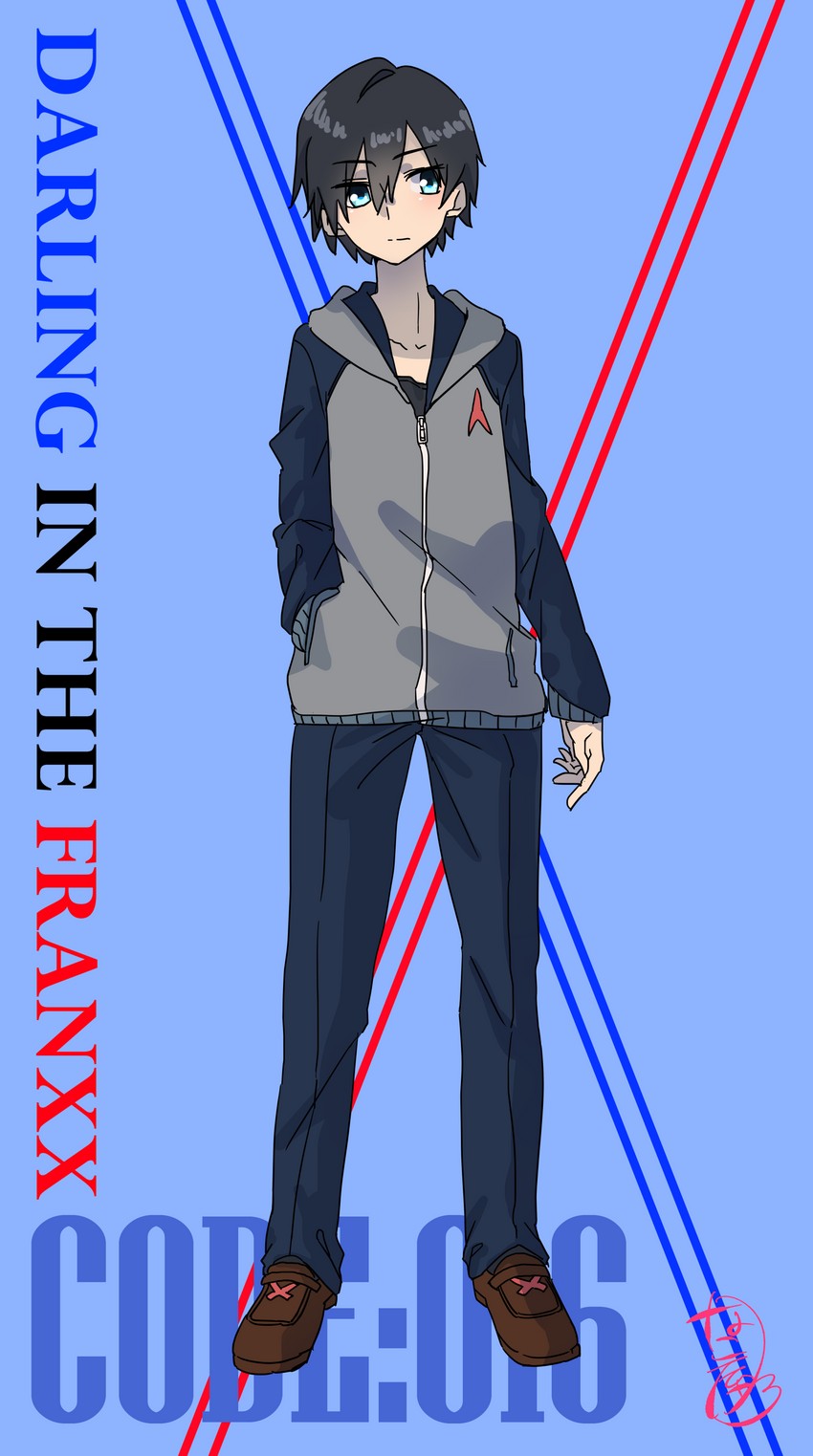 hiro (darling in the franxx) drawn by nakoya_(nane_cat)