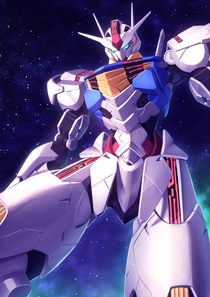 gundam aerial (gundam and 1 more) drawn by ka_ki_o