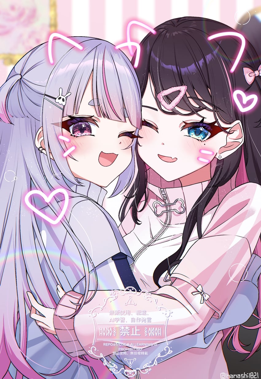 tosaki mimi and kaga nazuna (vspo!) drawn by hana_s