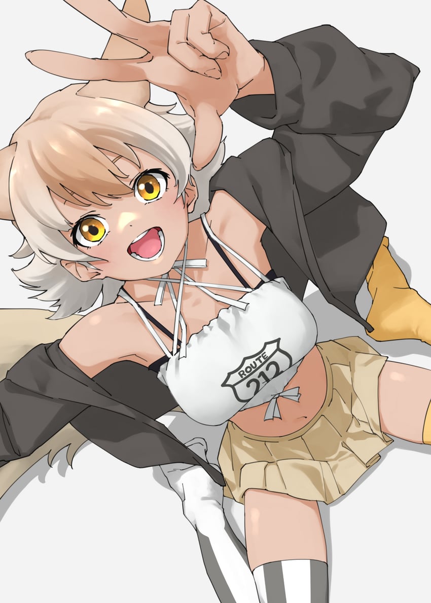coyote (kemono friends and 1 more) drawn by tanabe_(fueisei)