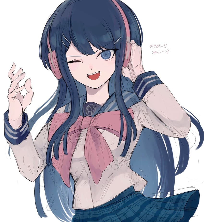 maizono sayaka (danganronpa and 1 more) drawn by sagara_(2332kcal)