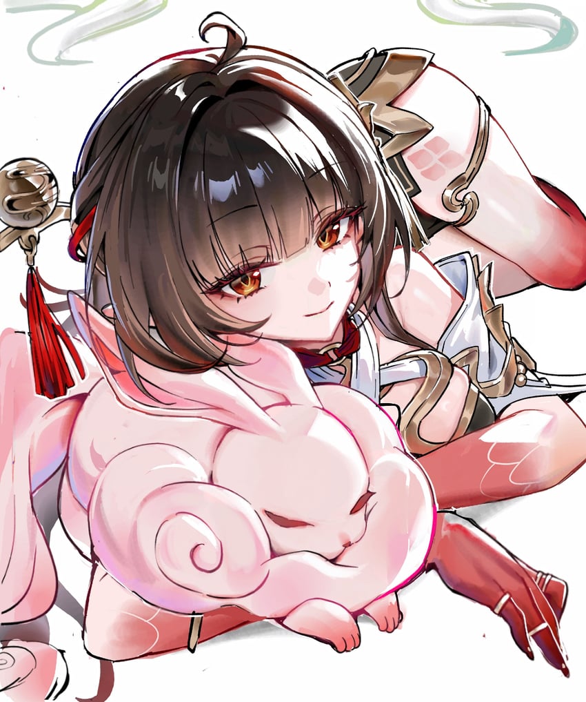 lingsha and fuyuan (honkai and 1 more) drawn by shizakiya