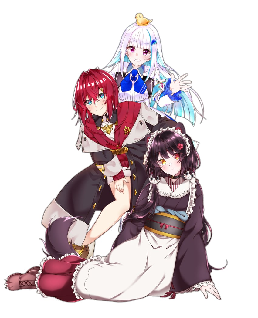 lize helesta, ange katrina, inui toko, and sebastian piyodore (nijisanji) drawn by shigure_(sigre)