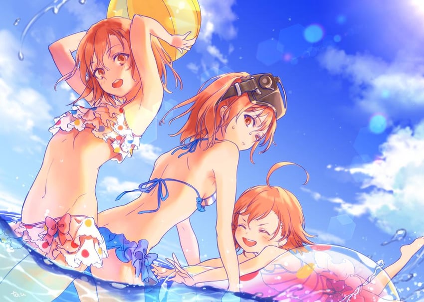 misaka mikoto, last order, and misaka imouto (toaru majutsu no index and 1 more) drawn by tautiki