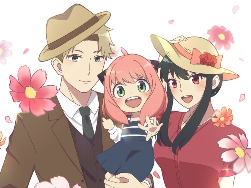 yor briar, anya, and twilight (spy x family) drawn by dmanya