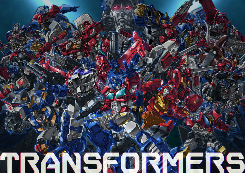 optimus prime, optimus primal, star saber, lio convoy, fire convoy, and 11 more (transformers and 19 more) drawn by paintedmike