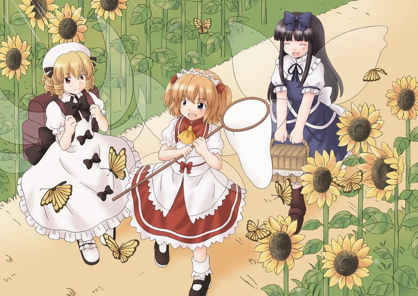 star sapphire, luna child, and sunny milk (touhou and 1 more) drawn by renzaoshen
