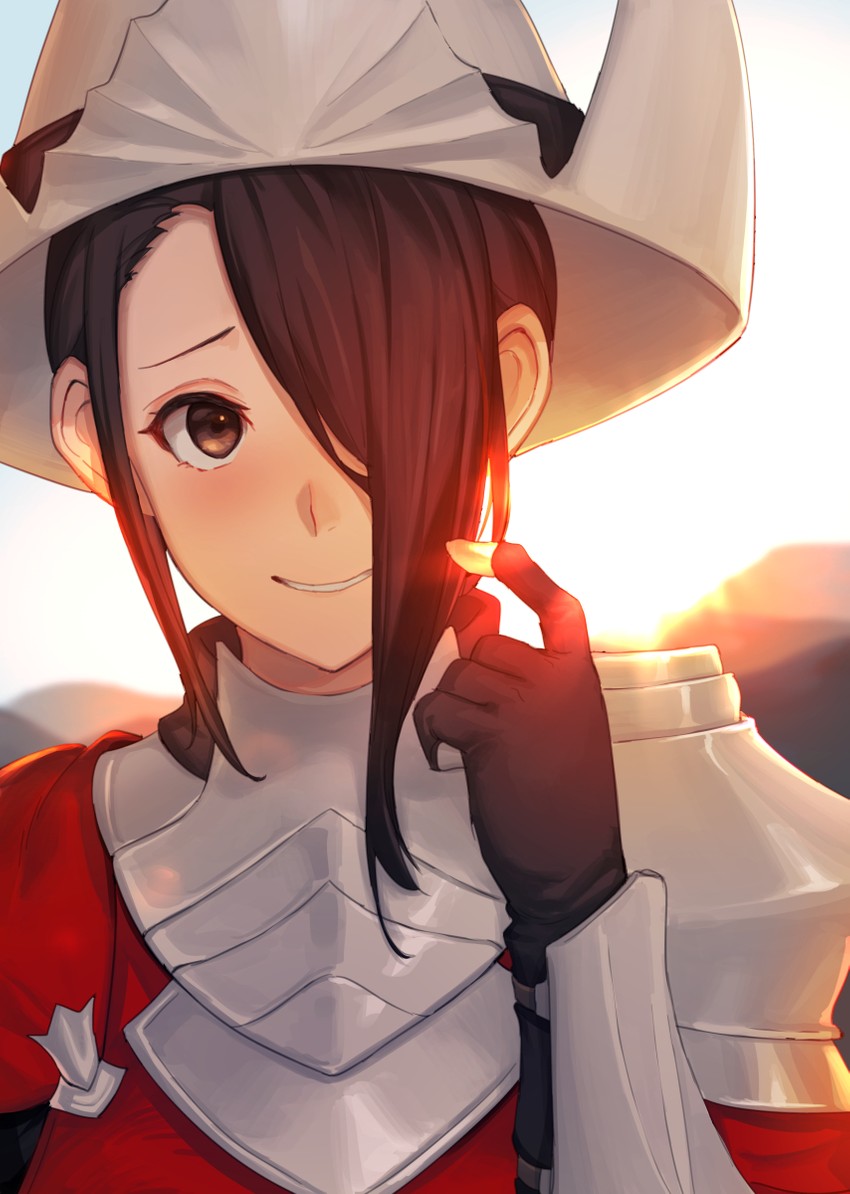 warrior of red peak (original) drawn by km_yama