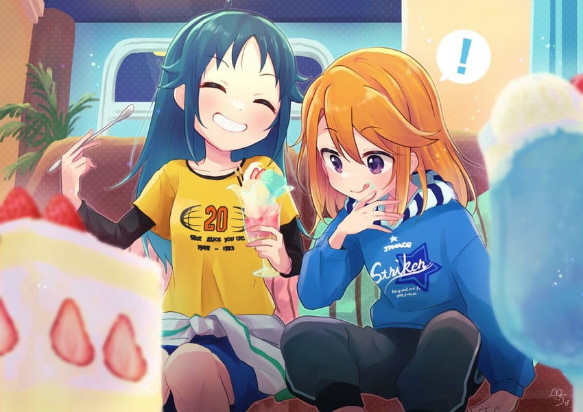 yuuki haru and nanjo hikaru (idolmaster and 2 more) drawn by chobota