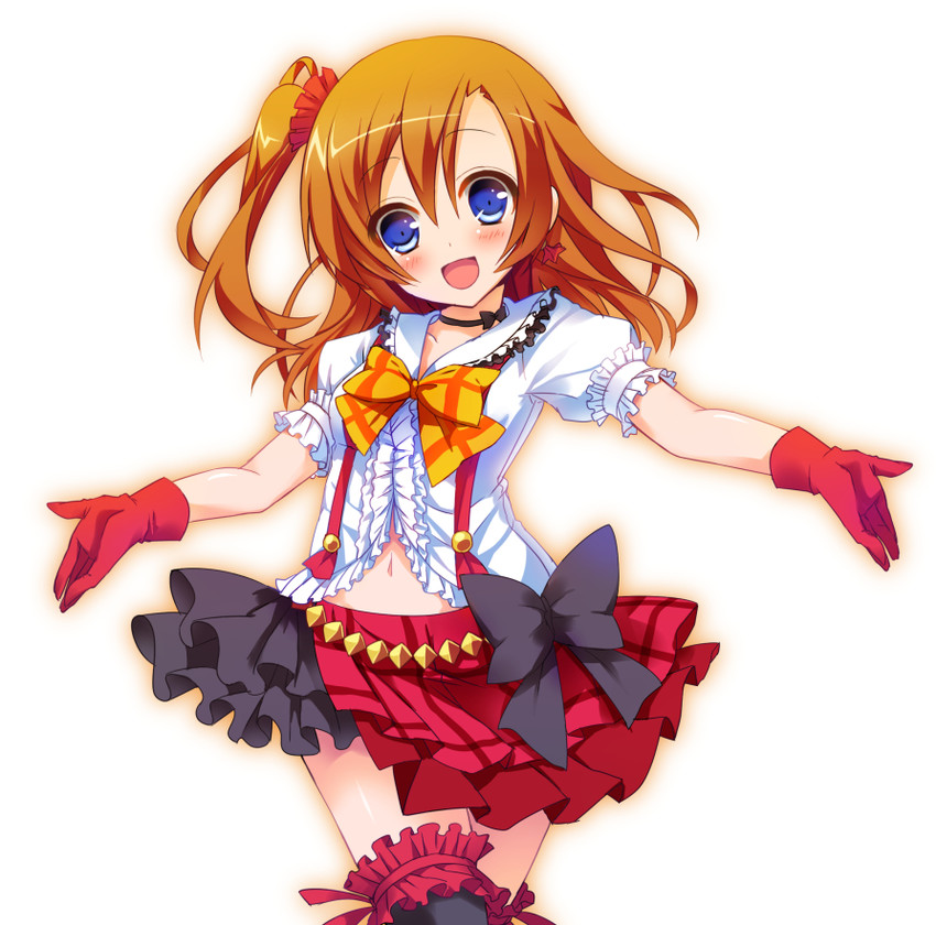 kosaka honoka (love live! and 1 more) drawn by amamine