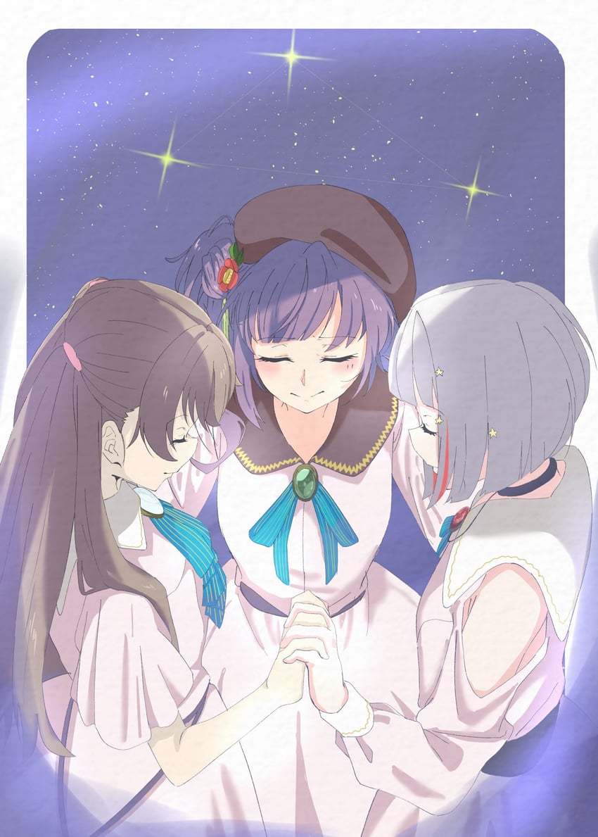 fujishima megumi, otomune kozue, and yugiri tsuzuri (love live! and 1 more) drawn by toono2145