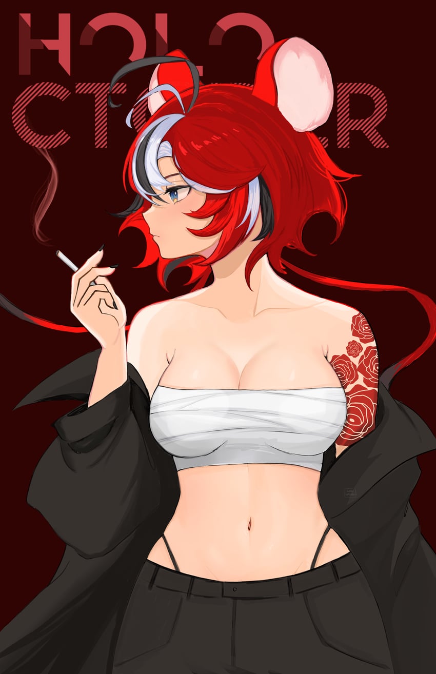 hakos baelz (hololive and 1 more) drawn by wabiwasabi