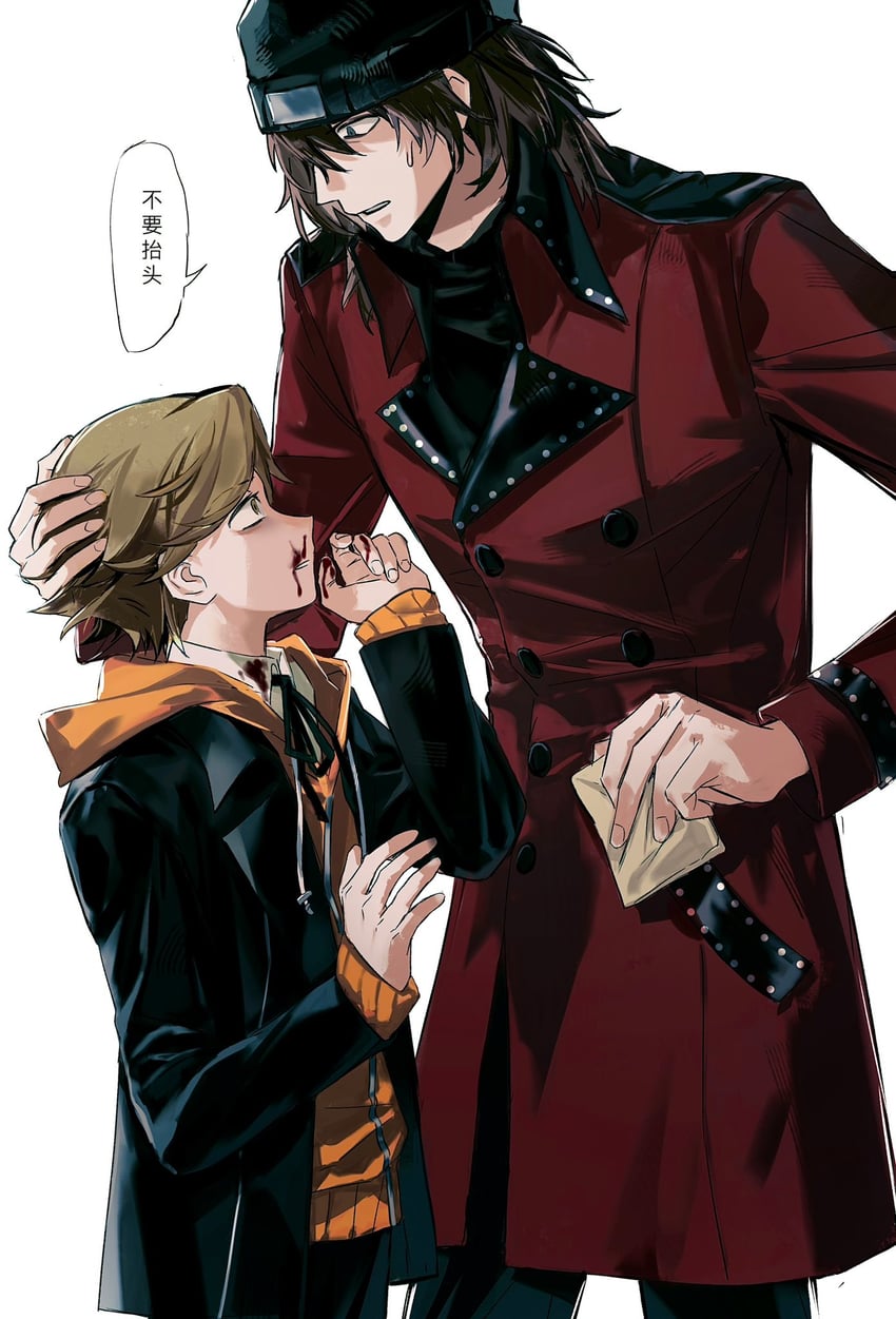 aragaki shinjirou and amada ken (persona and 1 more) drawn by bmh_1009