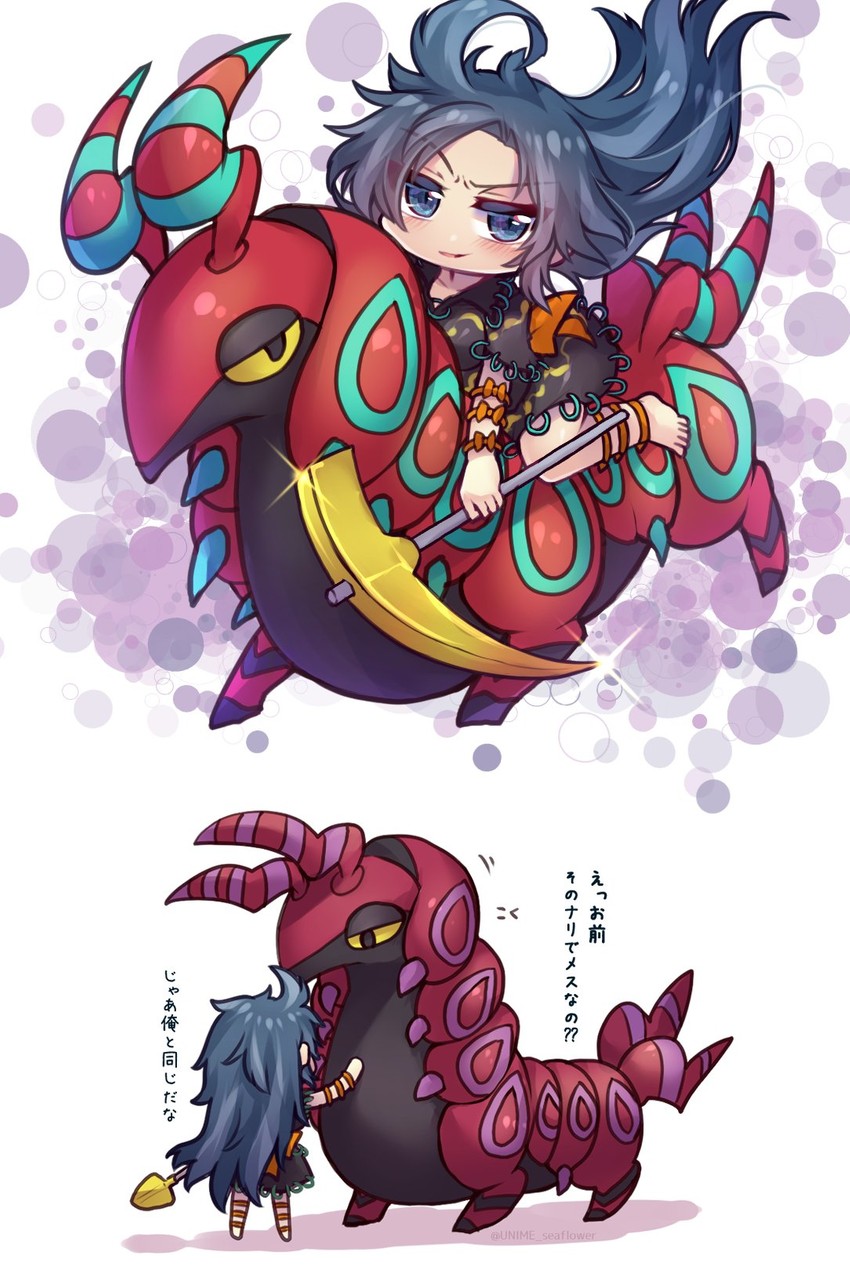 himemushi momoyo and scolipede (touhou and 2 more) drawn by unime_seaflower