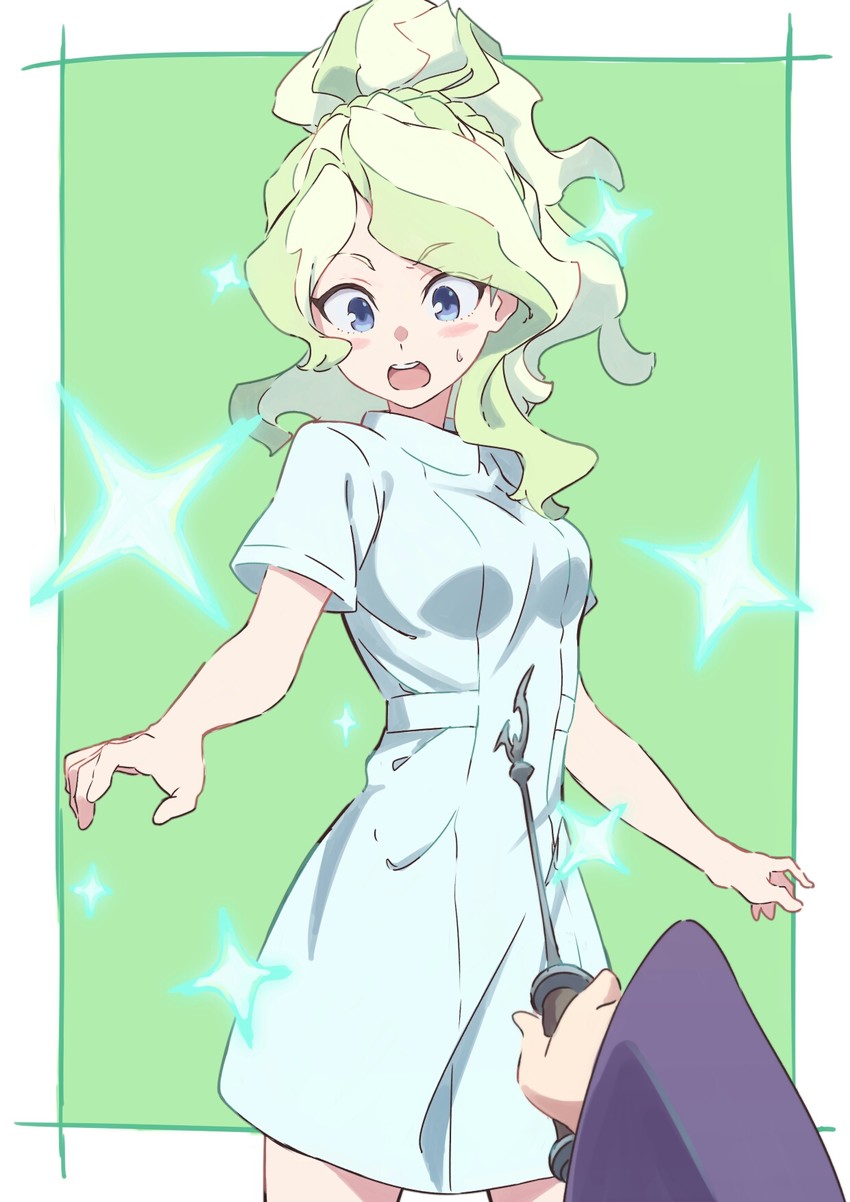 kagari atsuko and diana cavendish (little witch academia) drawn by tama_(tama-s)