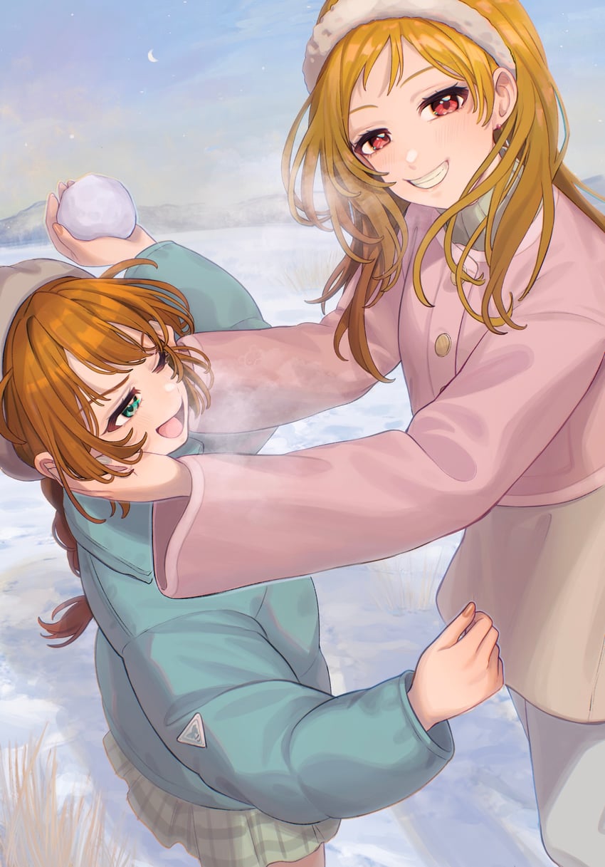 baba konomi and momose rio (idolmaster and 2 more) drawn by tanupon