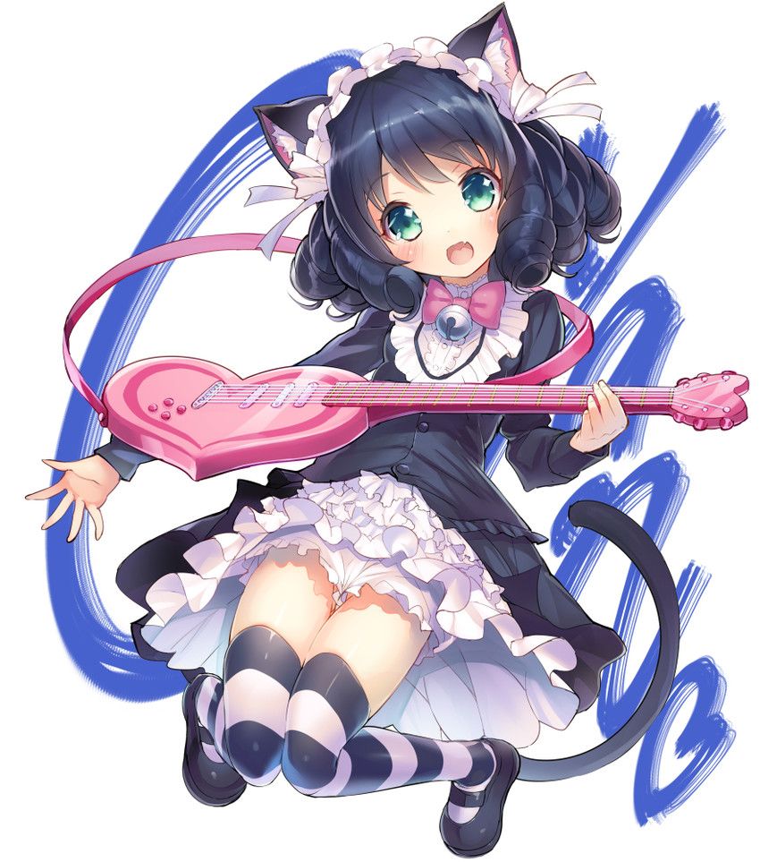 cyan and strawberry heart (show by rock!!) drawn by sorimura_youji