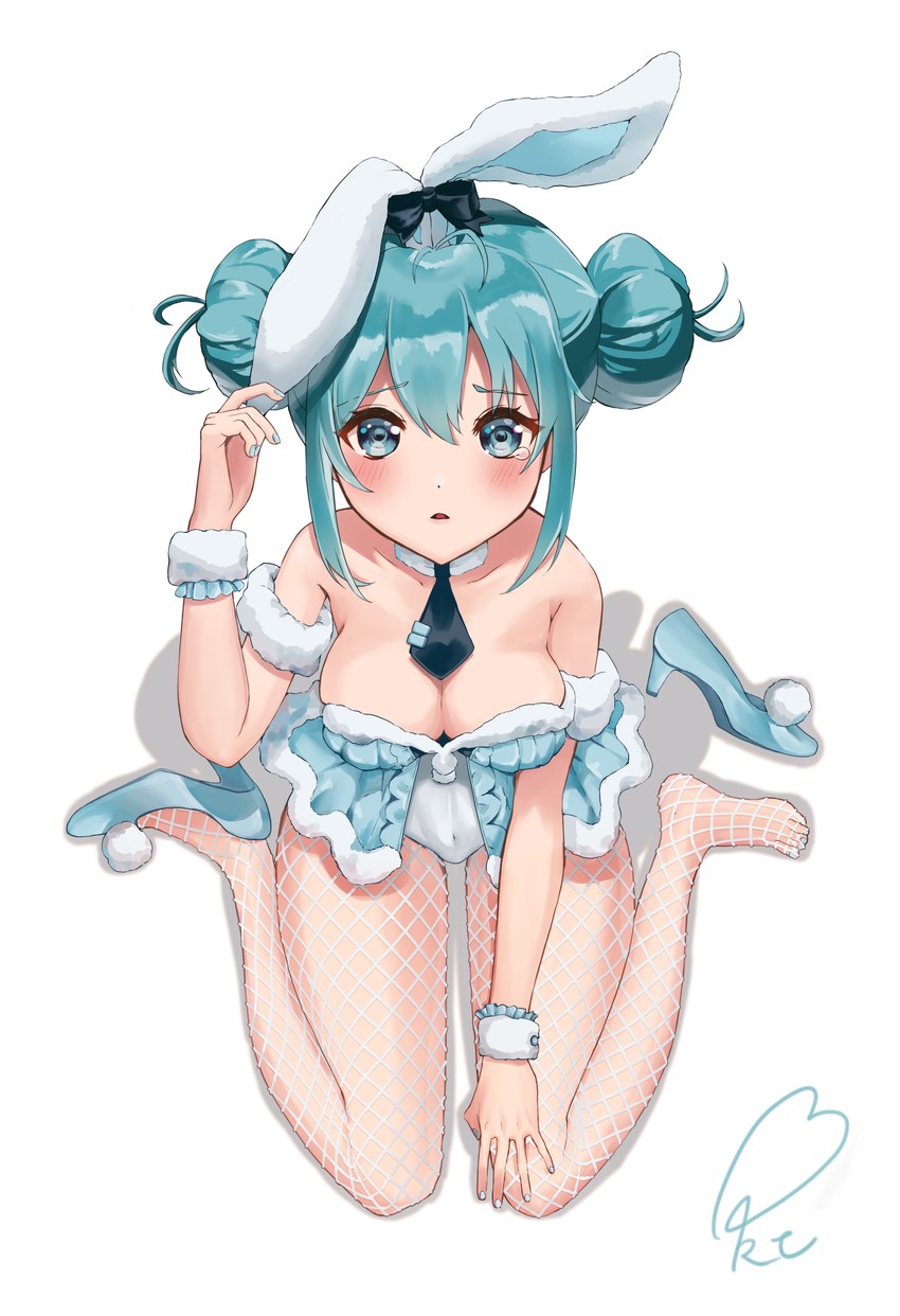 hatsune miku and bicute bunnies miku (vocaloid) drawn by okoto0723