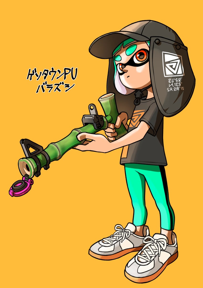 inkling player character and inkling girl (splatoon and 1 more) drawn by xdies_ds