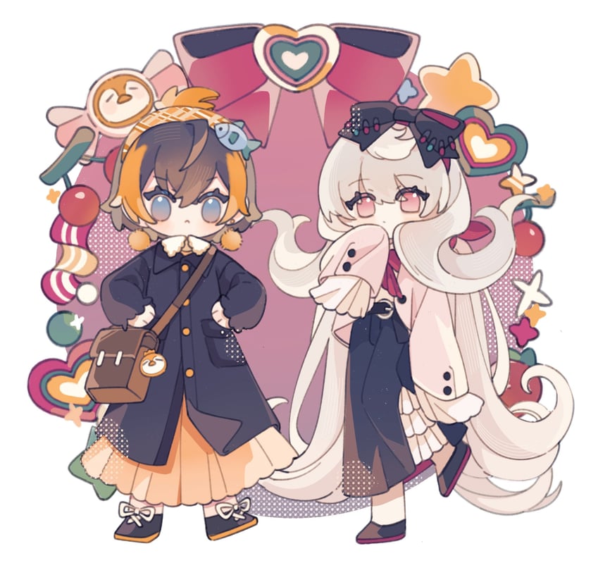 petra gurin and reimu endou (nijisanji and 1 more) drawn by yuyu_(yubuchimao)