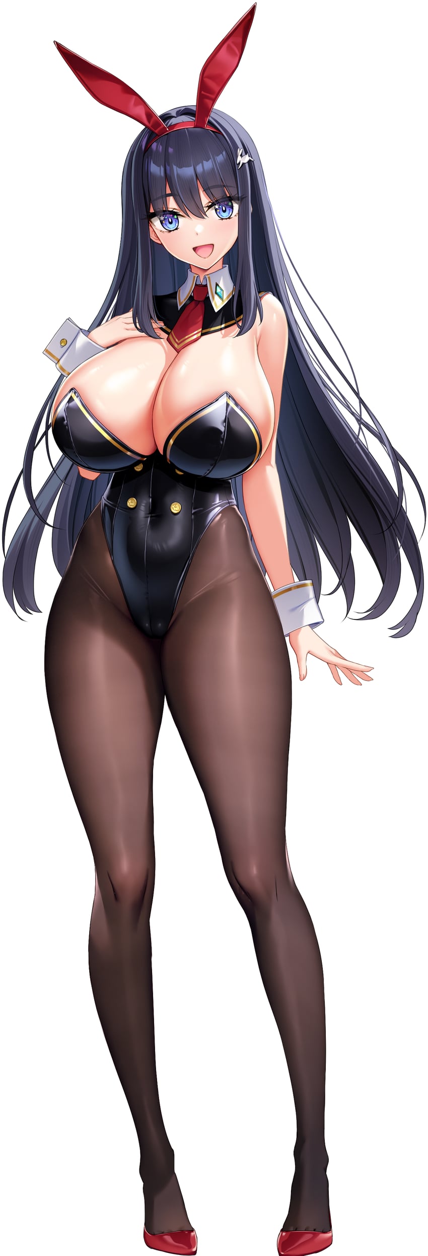 usami runa (motto! haramase! honoo no oppai isekai oppai bunny gakuen!) drawn by derauea