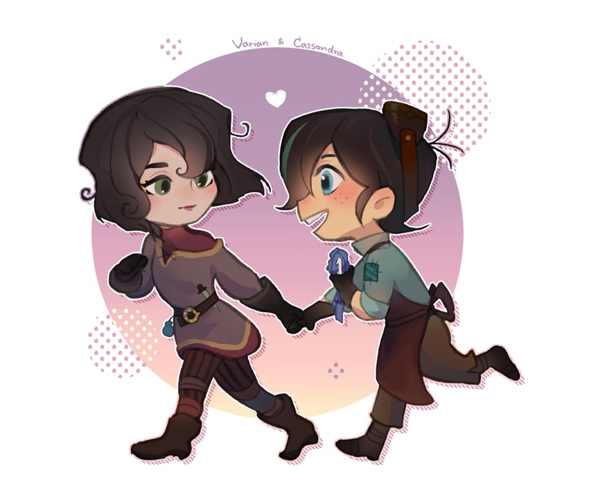 cassandra and varian (tangled and 1 more) drawn by yukima