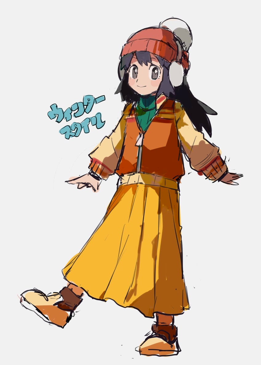 dawn (pokemon and 1 more) drawn by shichibee_(stm_mimi)