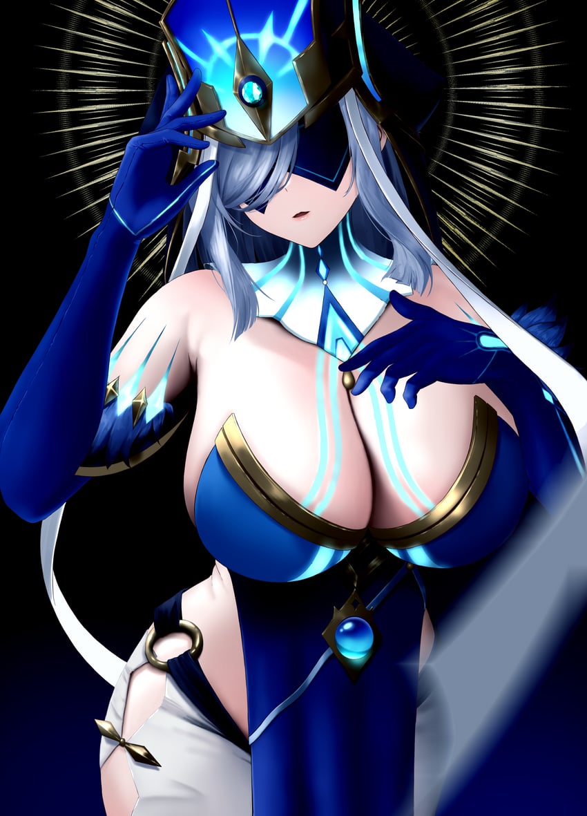 shenhe and mirror maiden (genshin impact) drawn by yumeto_(ym-1)