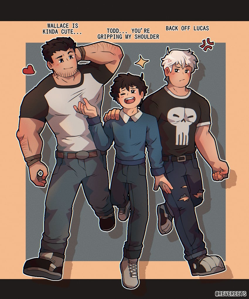 lucas lee, wallace wells, and todd ingram (scott pilgrim and 1 more) drawn by revereets