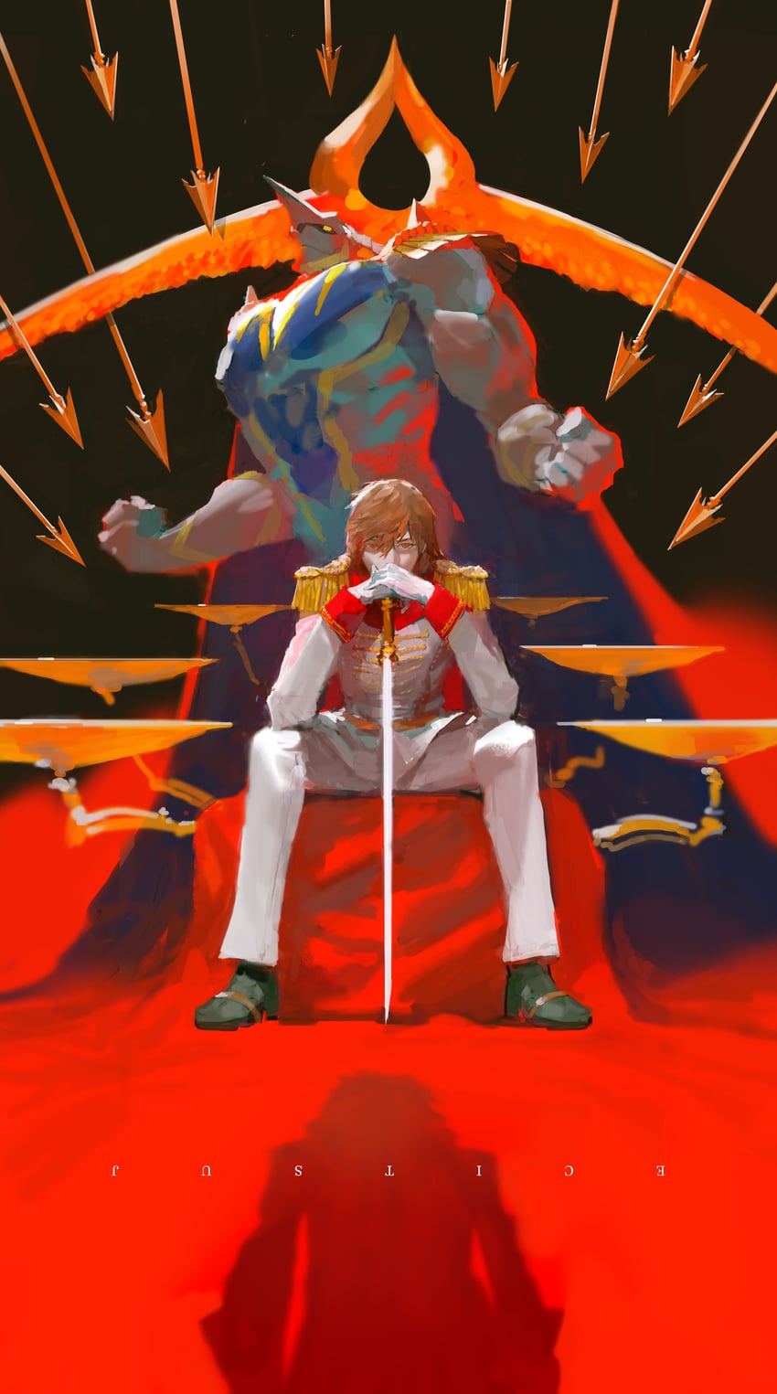 amamiya ren, akechi gorou, crow, and robin hood (persona and 1 more) drawn by blueman