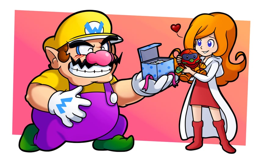 wario and mona (warioware) drawn by nintendrawer