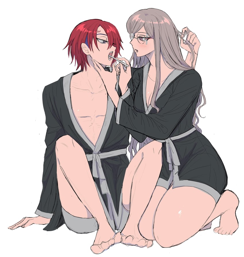 yomi hellsmile and martina electro (master detective archives: rain code) drawn by kinu_(konoyoha_mtgi)