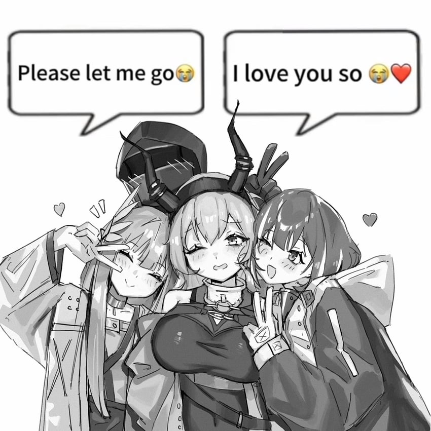 doctor, muelsyse, magallan, and typhon (arknights) drawn by watanab1019