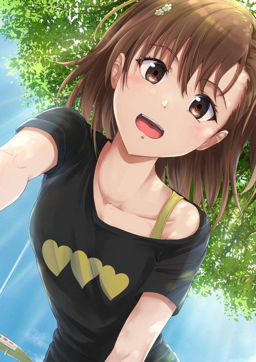 misaka mikoto (toaru majutsu no index and 2 more) drawn by k3rd