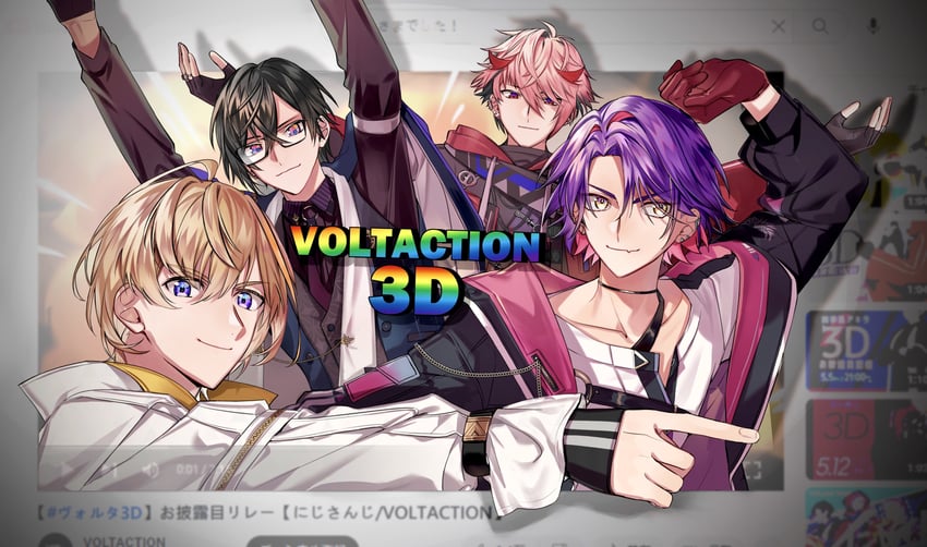 watarai hibari, fura kanato, shikinagi akira, and seraph dazzlegarden (nijisanji and 1 more) drawn by pineapple_(a30930s)