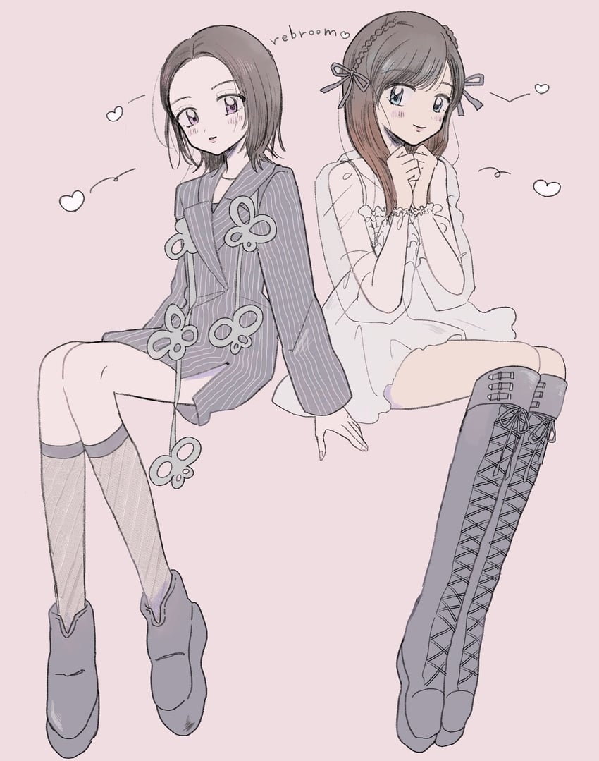 kasahara momona and kato cocoro (real life and 1 more) drawn by itoshinooo