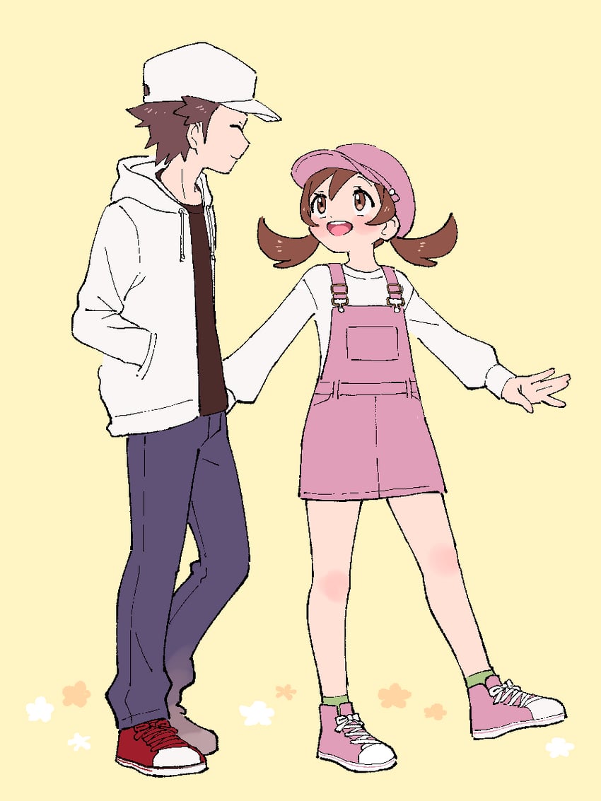 red and lyra (pokemon and 1 more) drawn by pumpkinpan