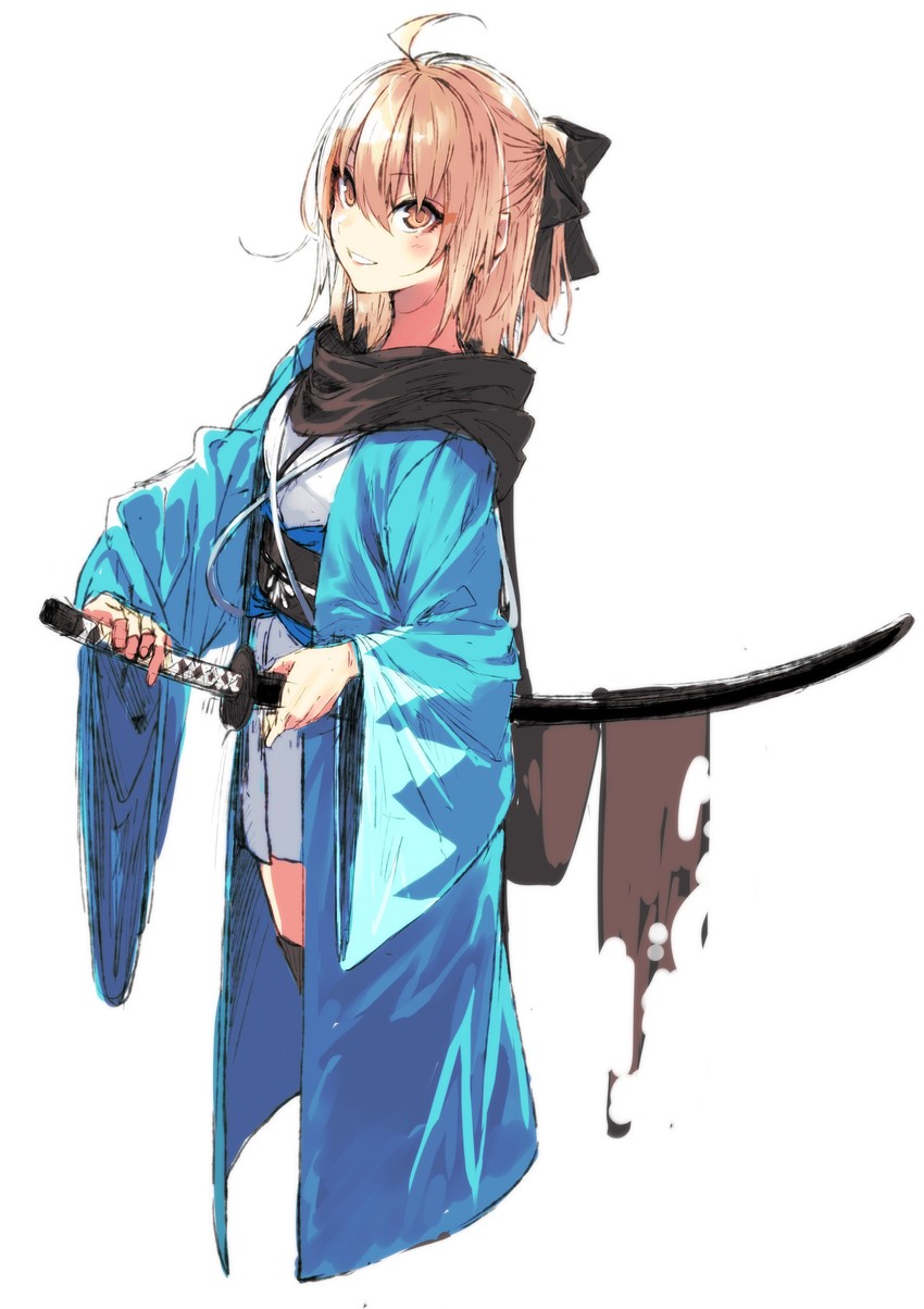 okita souji (fate and 2 more) drawn by kuwashima_rein