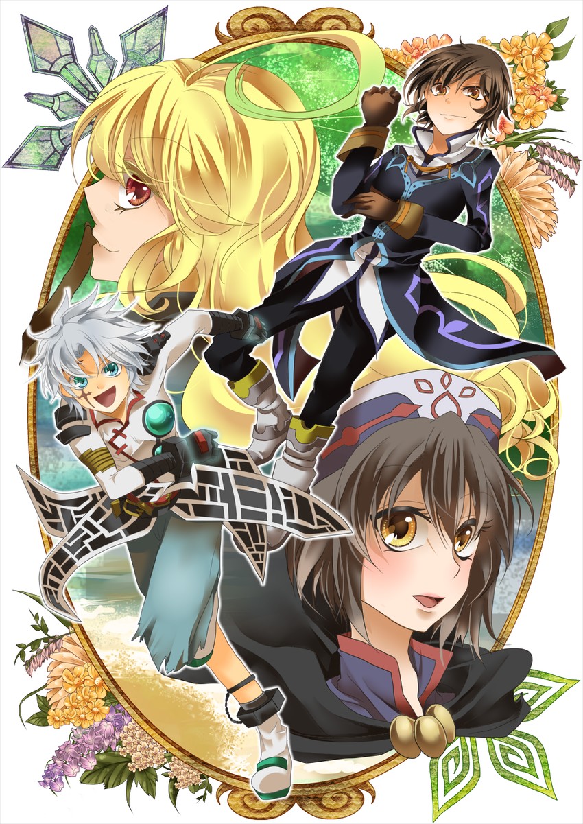 milla maxwell, jude mathis, chloe valens, and senel coolidge (tales of and 2 more) drawn by float_(artist)