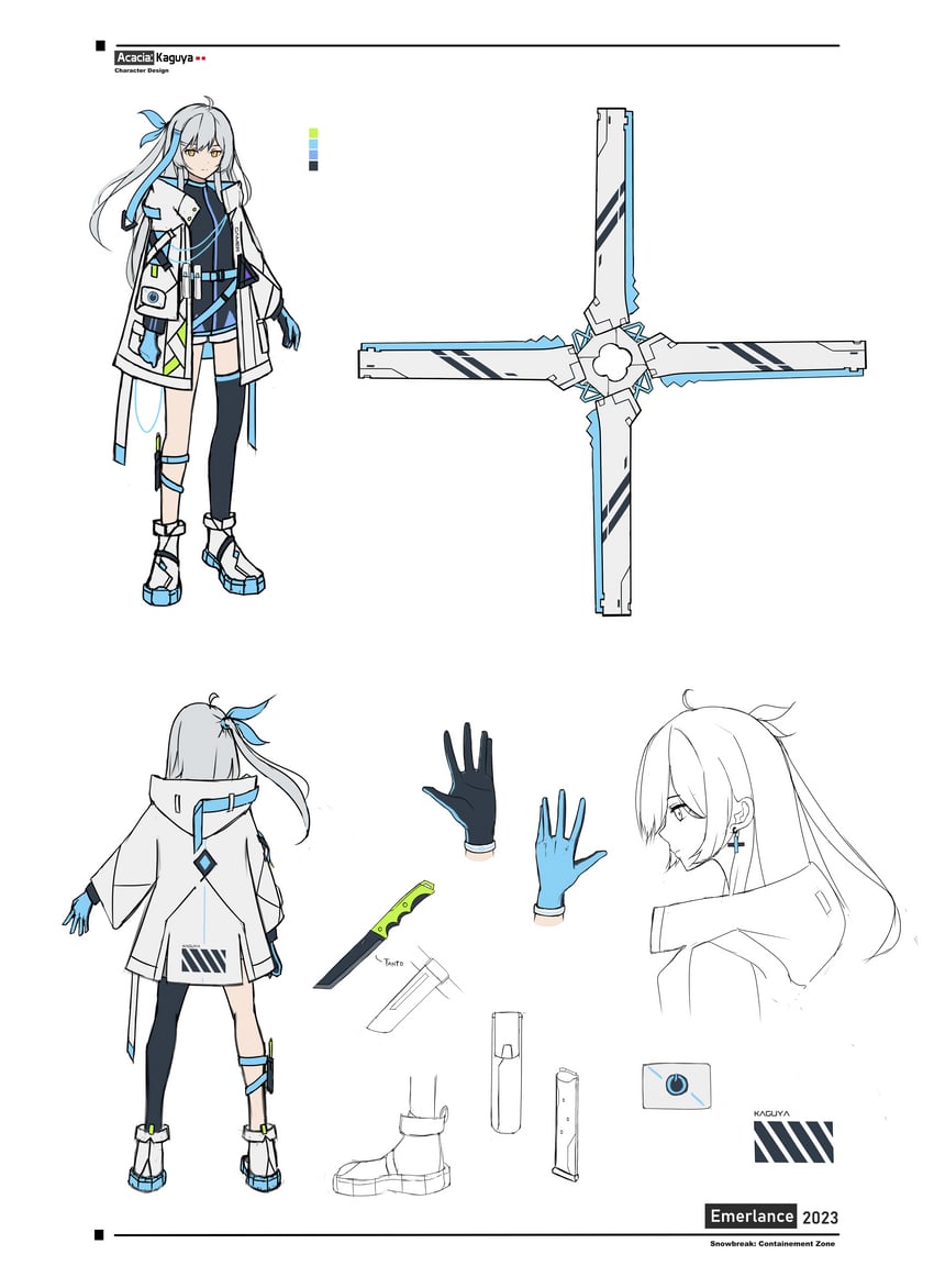acacia and acacia - kaguya (snowbreak: containment zone) drawn by emerlance