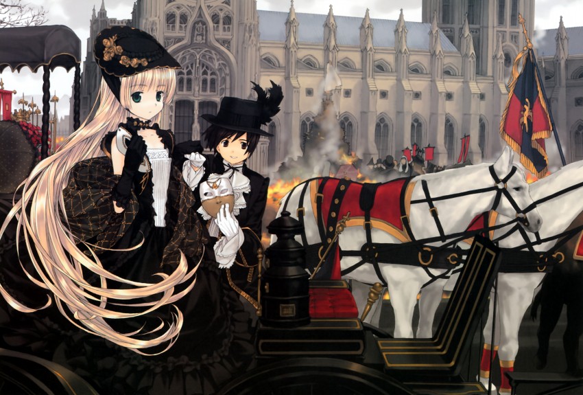 victorica de blois and kujou kazuya (gosick) drawn by takeda_hinata