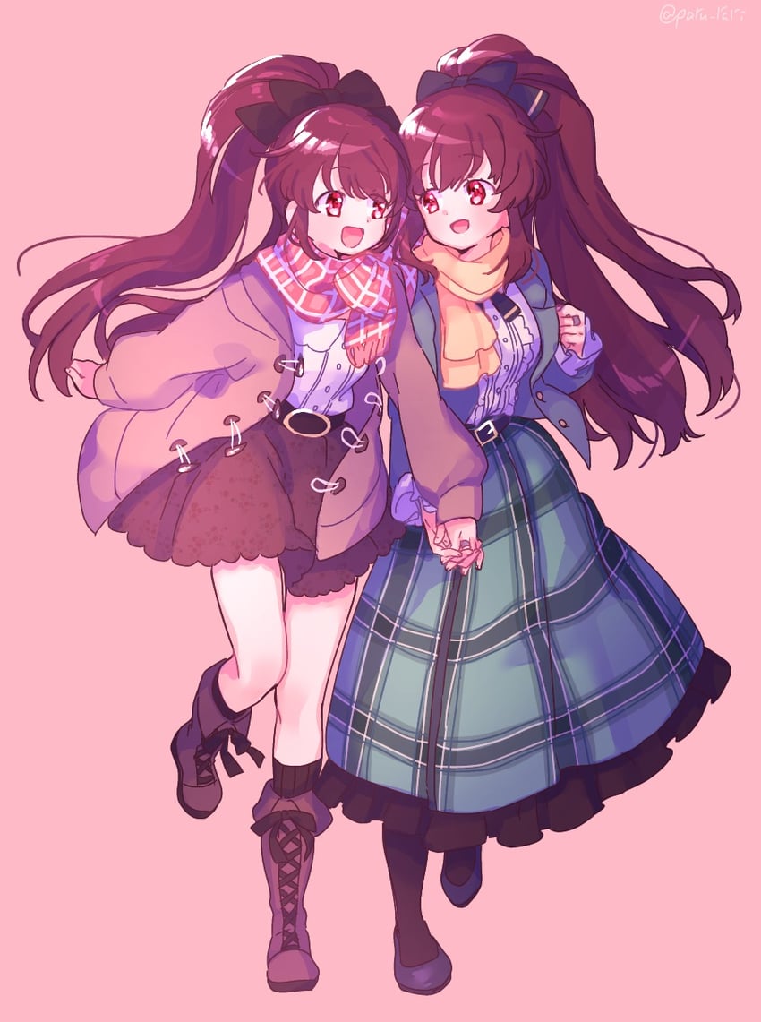 amane tsukuyo and amane tsukasa (mahou shoujo madoka magica and 1 more) drawn by serizawa_serizane