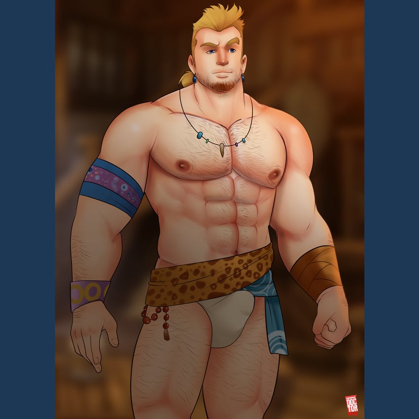 sabin rene figaro (final fantasy and 1 more) drawn by doctor_anfelo