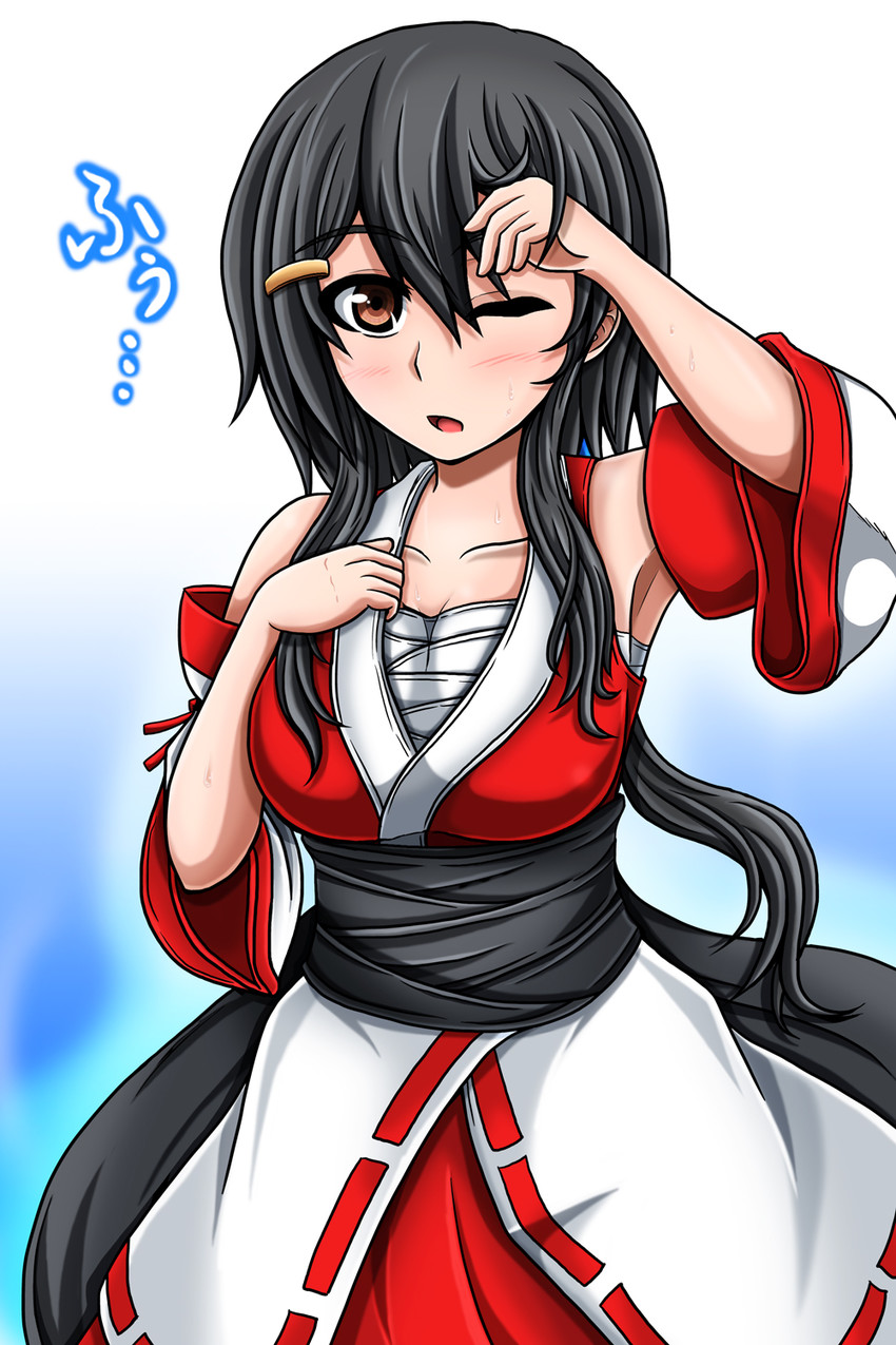 sendai hakurei no miko (original and 2 more) drawn by suikyou_(aqua_cities)