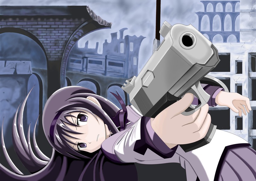akemi homura (mahou shoujo madoka magica and 1 more) drawn by eienbeat