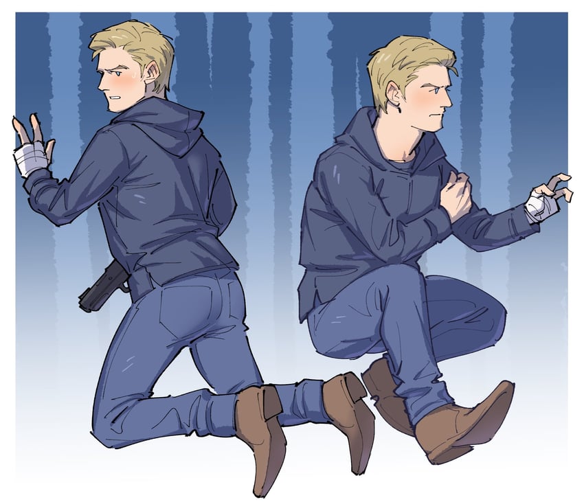 ethan winters (resident evil and 1 more) drawn by kalamari