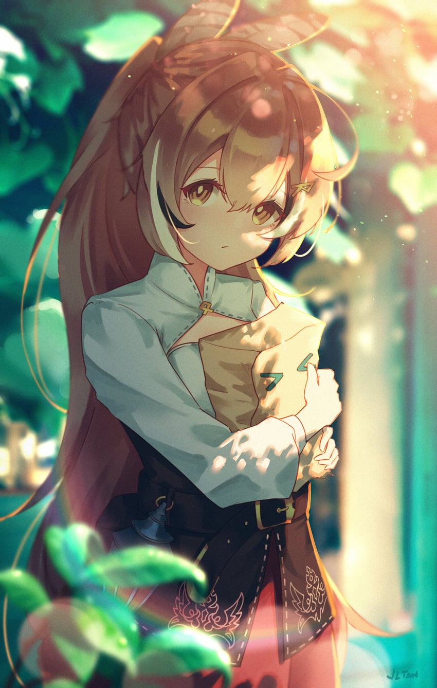 nanashi mumei and friend (hololive and 1 more) drawn by jl_tan